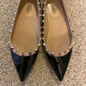 Valentino Rockstud Flats (size 38)